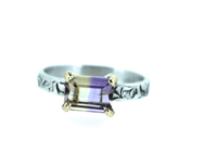 Image 1 of emerald cut ametrine ring size 7.5