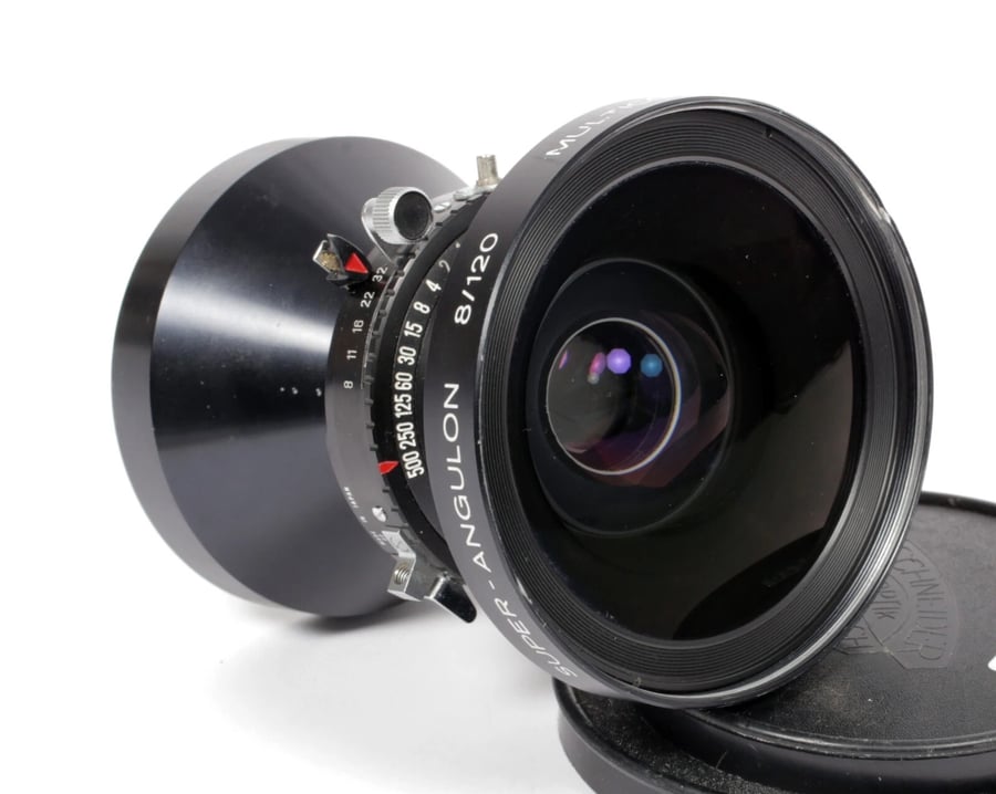 Image of Schneider Super Angulon MC 120mm F8 Lens in Copal #0 Shutter #0724 