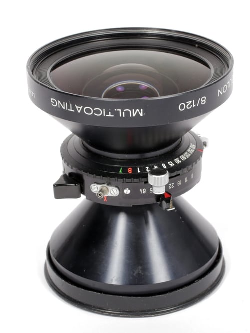 Image of Schneider Super Angulon MC 120mm F8 Lens in Copal #0 Shutter #0724 