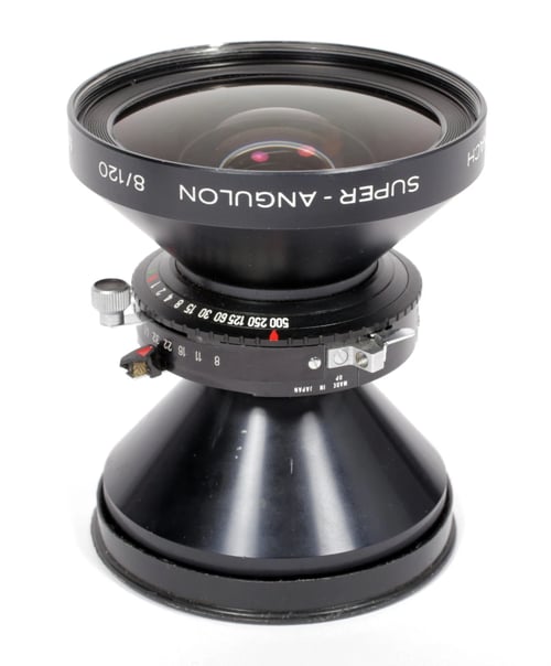 Image of Schneider Super Angulon MC 120mm F8 Lens in Copal #0 Shutter #0724 