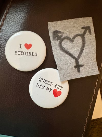 Image of classic heaven 4 boygirls pins and patch set