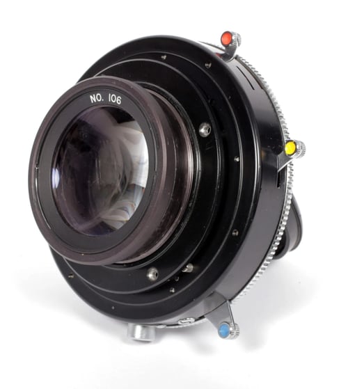 Image of Goerz Apochromat [Red Dot] Artar 16.5" [420mm] F9.5 Lens Copal #3 shutter #0726 
