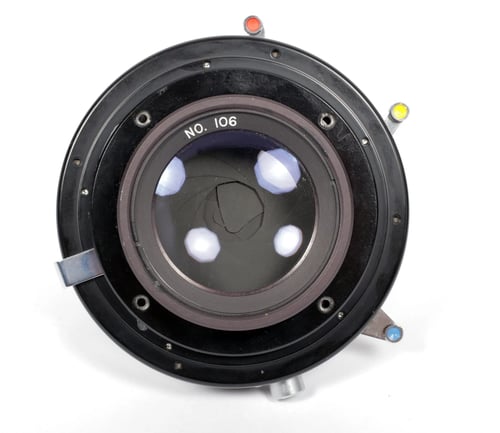 Image of Goerz Apochromat [Red Dot] Artar 16.5" [420mm] F9.5 Lens Copal #3 shutter #0726 