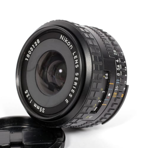 Image of Nikon Series E 35mm F2.5 lens for all nikon F mount camera bodies #0740