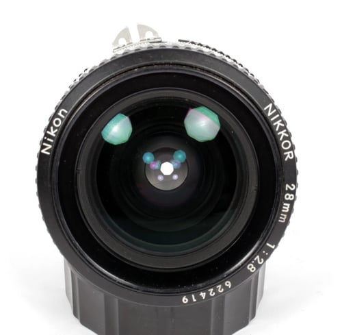 Image of Nikon NIKKOR 28mm F2.8 AI lens for all nikon F mount camera bodies #0739