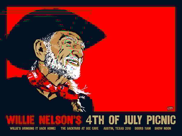 Image of Willie Nelson 4th of July Picnic 2009
