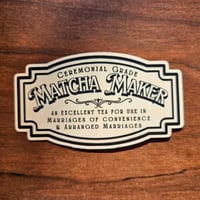 Image 1 of "Matcha Maker" Vintage Apothecary Tea Label, 3"