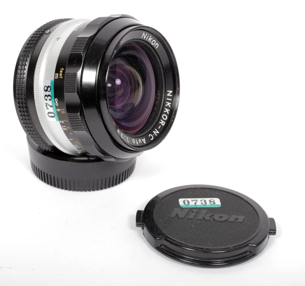 Image of Nikon NIKKOR N-C 24mm F2.8 AI lens for all nikon F mount camera bodies #0738