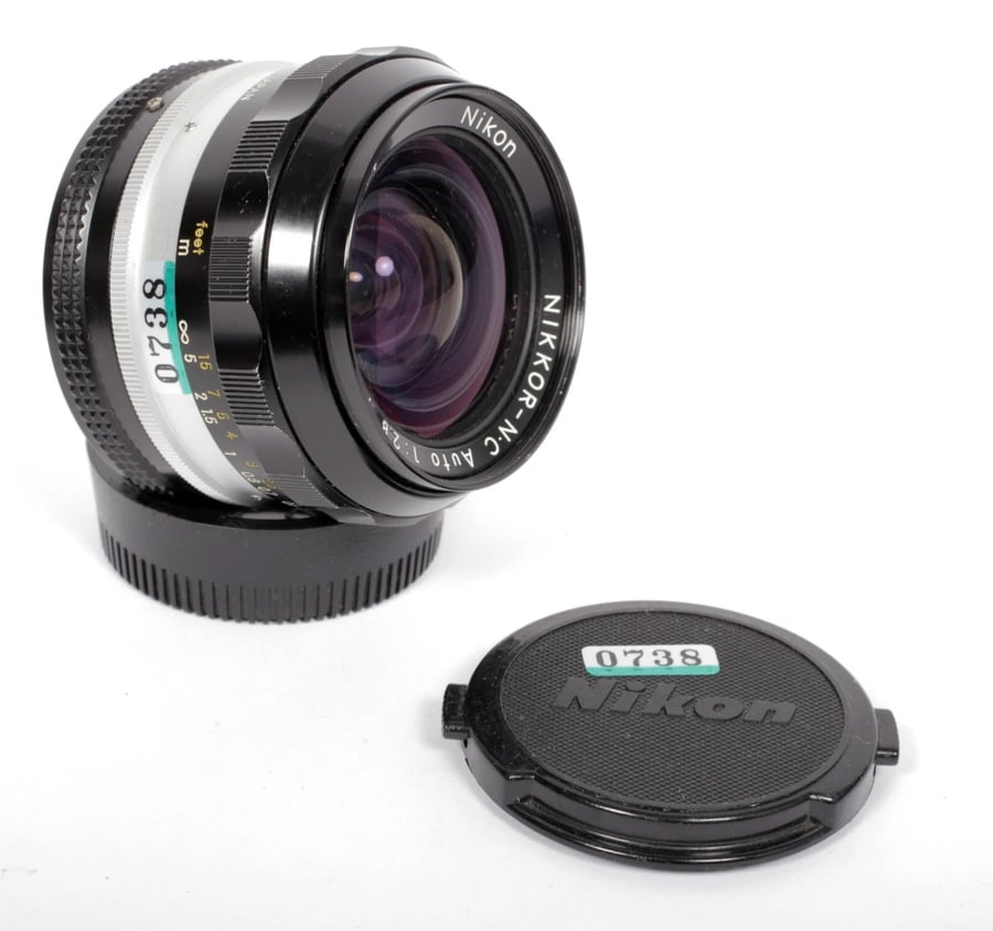 Image of Nikon NIKKOR N-C 24mm F2.8 AI lens for all nikon F mount camera bodies #0738