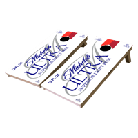 Image 1 of Michelob Ultra Cornhole Boards by Brackish Wooder – Premium Backyard & Tournament Models - MT4660