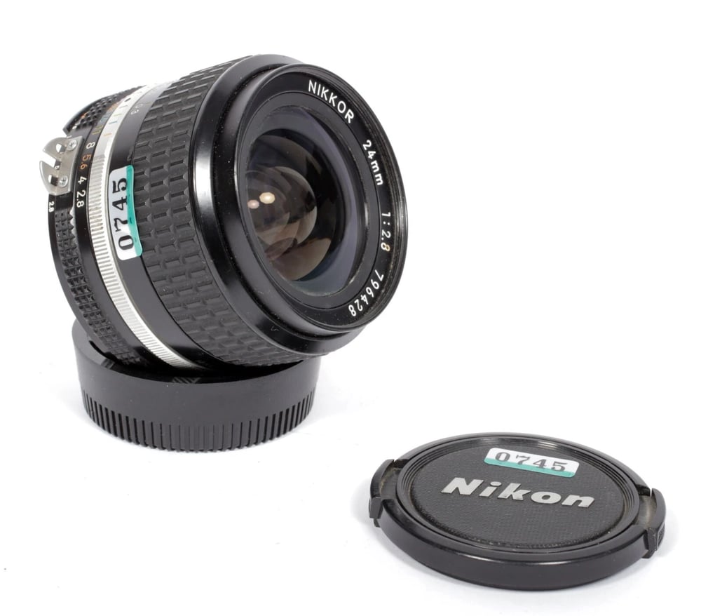 Image of Nikon NIKKOR 24mm F2.8 AI-S lens for all nikon F mount camera bodies #0745