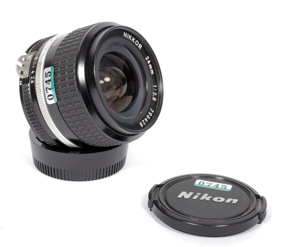 Image of Nikon NIKKOR 24mm F2.8 AI-S lens for all nikon F mount camera bodies #0745