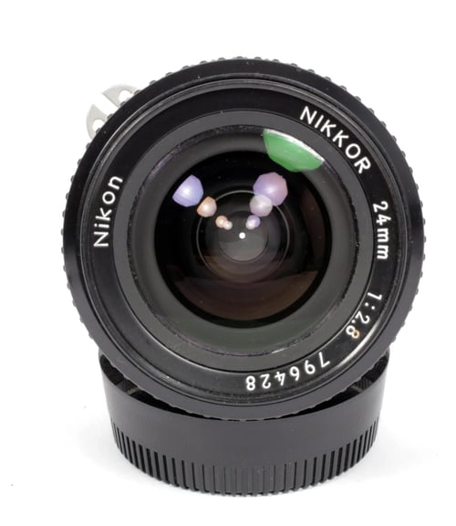 Image of Nikon NIKKOR 24mm F2.8 AI-S lens for all nikon F mount camera bodies #0745