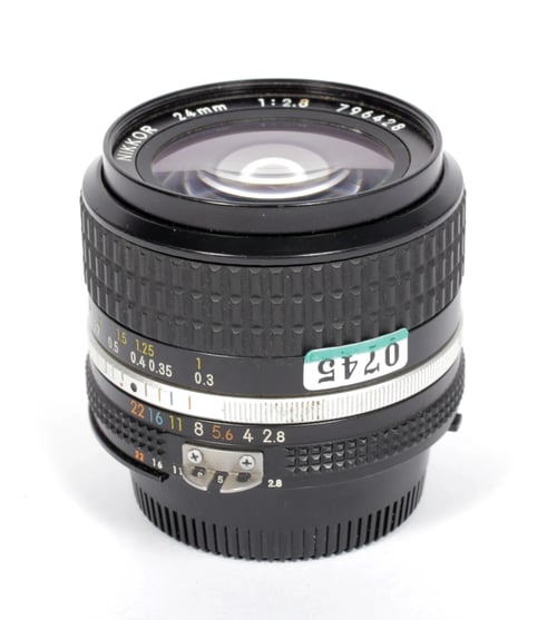 Image of Nikon NIKKOR 24mm F2.8 AI-S lens for all nikon F mount camera bodies #0745