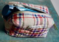 Image 3 of Small Fabric Makeup Bag – Vintage Fabric, Everyday Zipper Pouch