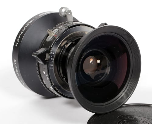 Image of Schneider Super Angulon MC 75mm F5.6 Lens in Copal #0 Shutter #0763