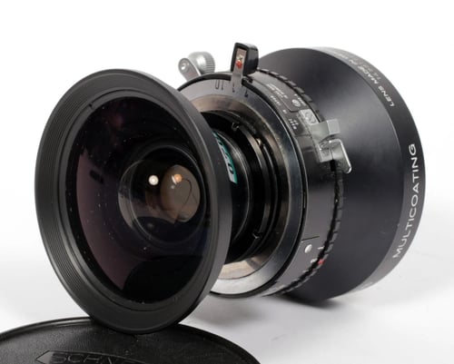 Image of Schneider Super Angulon MC 75mm F5.6 Lens in Copal #0 Shutter #0763