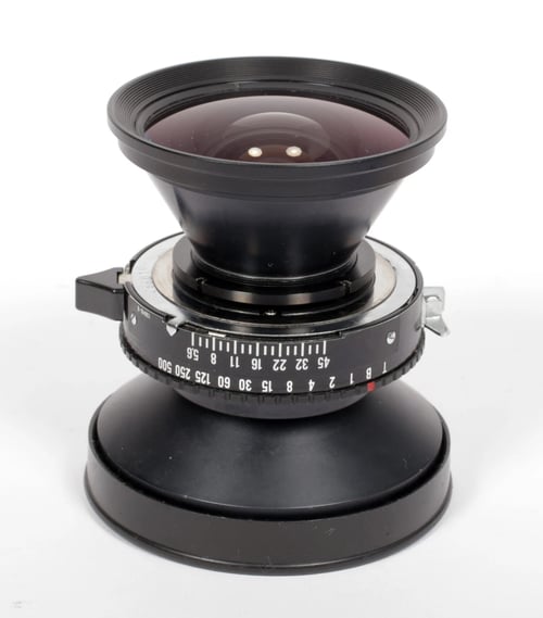 Image of Schneider Super Angulon MC 75mm F5.6 Lens in Copal #0 Shutter #0763