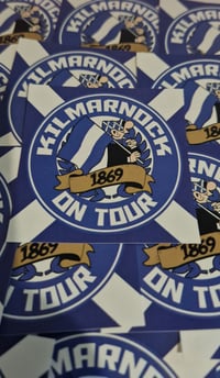 Image 2 of Pack of 25 7x7cm Kilmarnock On Tour Football/Ultras Stickers.