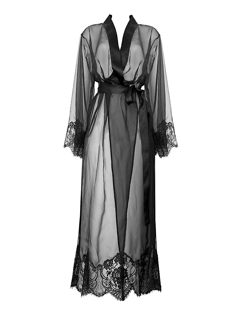 Image of KIA SILK / LACE KIMONO