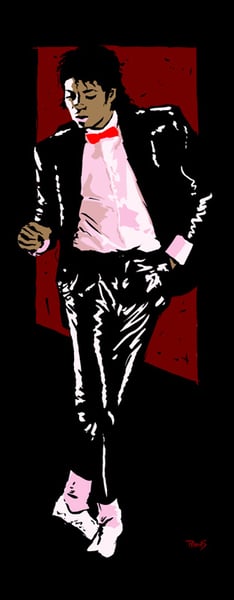 Image of Michael Jackson "Billie Jean" limited edition art print