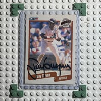 Image 1 of Fleer ‘90 Tony Gwynn Outfield Card #157 - Signed