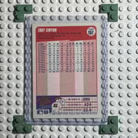 Image 2 of Fleer ‘90 Tony Gwynn Outfield Card #157 - Signed