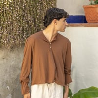 Image 2 of  ÉFÉMÈRE Burnt Brown Tailored Extra Light  Longsleeve