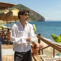 Image 4 of ÉFÉMÈRE Pearl White Tailored Linen Shirt 