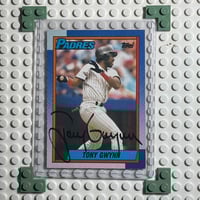 Image 1 of Topps ‘90 Tony Gwynn Outfield Card #730 - Signed
