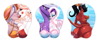 Image 1 of 2.5" Oppai Mousepad-Style Acrylic Keychains