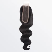 Image 1 of 2" X 6" HD UBody Wave Transparent Lace Closure #1B Natural Black