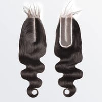 Image 2 of 2" X 6" HD UBody Wave Transparent Lace Closure #1B Natural Black