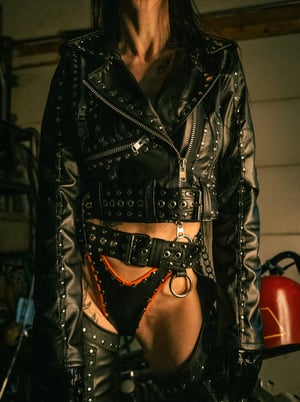 Image of Toxic Vision Hellbent biker jacket CUSTOM SIZING