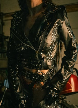 Image of Toxic Vision Hellbent biker jacket CUSTOM SIZING