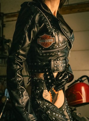 Image of Toxic Vision Hellbent biker jacket CUSTOM SIZING
