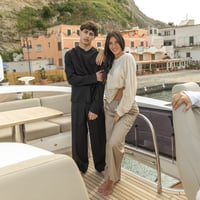 Image 2 of ÉFÉMÈRE Sail Black Tailored Elegant Pants