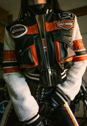 Image of Toxic Vision Mean Streak bomber jacket SMALL/MEDIUM