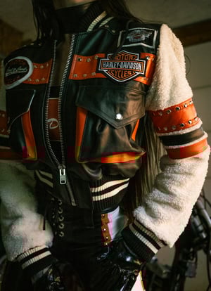 Image of Toxic Vision Mean Streak bomber jacket SMALL/MEDIUM