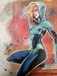 Image 2 of “Stay Sharp, Stay Ghost” — 11x14 Original Art