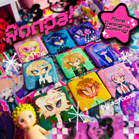 Image 1 of Ronpa! Sparkle Buttons
