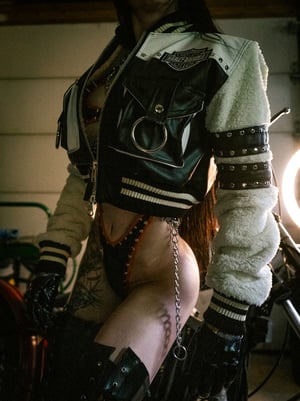Image of Toxic Vision Mean Streak bomber jacket MEDIUM/LARGE