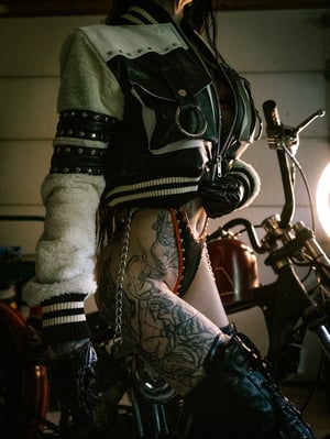 Image of Toxic Vision Mean Streak bomber jacket MEDIUM/LARGE