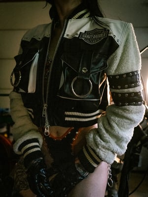 Image of Toxic Vision Mean Streak bomber jacket MEDIUM/LARGE