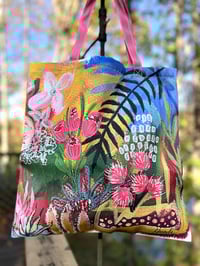 Image 1 of Calliandra Garden Zippered Tote