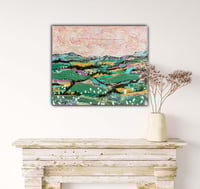 Image 4 of Bangers and Mash,  24x20x1.5, Acrylic Painting, ready to hang,  Canvas, Landscape