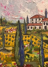 Image 3 of Panorami Toscani,  24x36x1.5, Acrylic Painting, ready to hang,  Canvas, Landscape