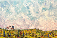 Image 4 of Panorami Toscani,  24x36x1.5, Acrylic Painting, ready to hang,  Canvas, Landscape