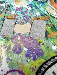 Image 7 of Vacia, 8x10 Acrylic and Collage Painting, 11x14 matted, Abstract Angels,
