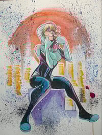 Image 1 of “Smile, You’re on Earth-65” — 11x14 Original Art